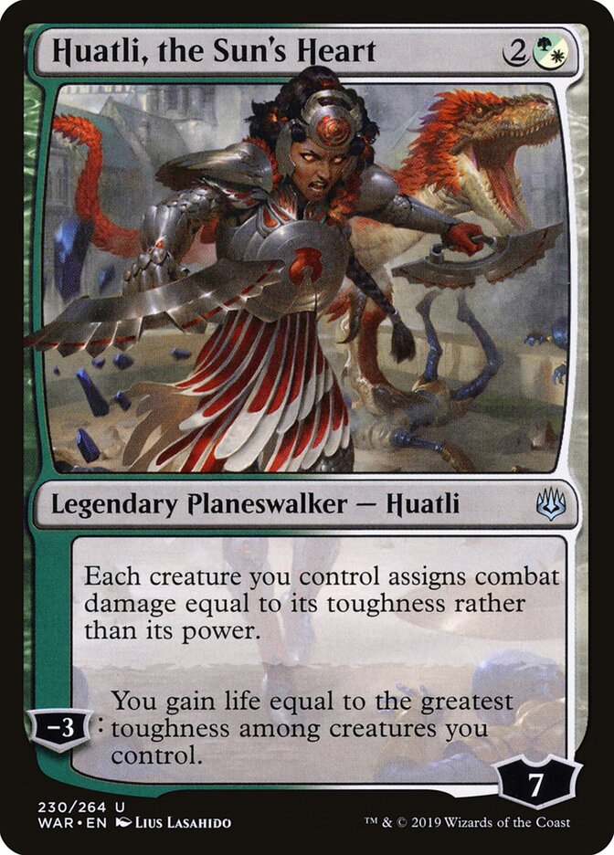 Huatli, the Sun's Heart - carta Magic The Gathering