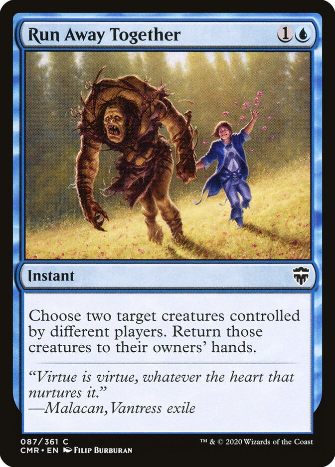 Run Away Together - carta Magic The Gathering