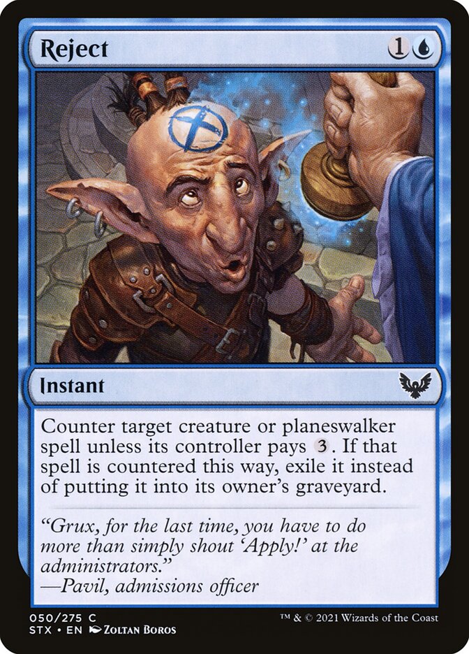 Reject - carta Magic The Gathering