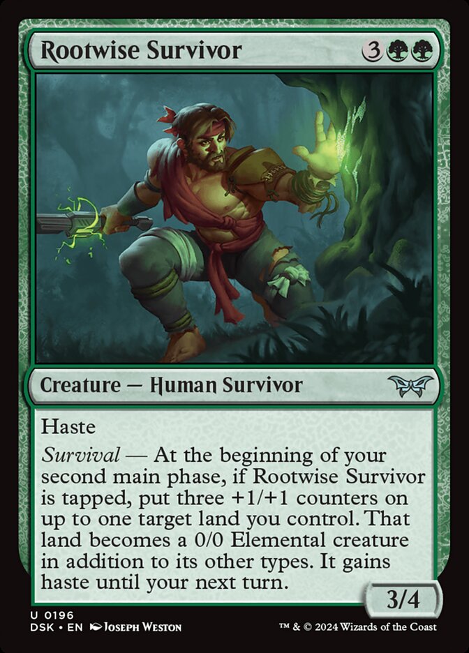 Rootwise Survivor - carta Magic The Gathering