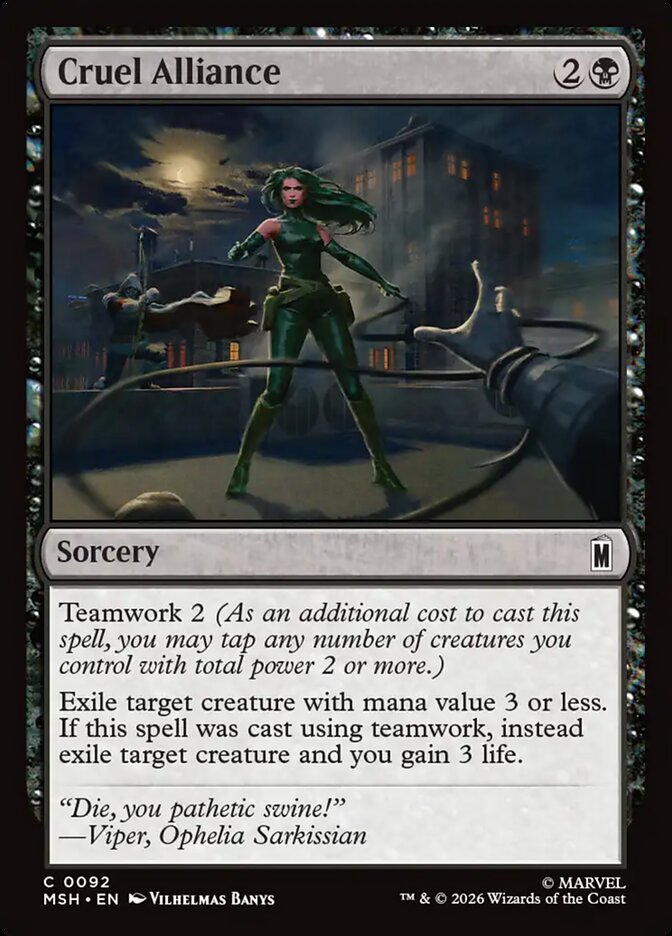 Cruel Alliance - carta Magic The Gathering