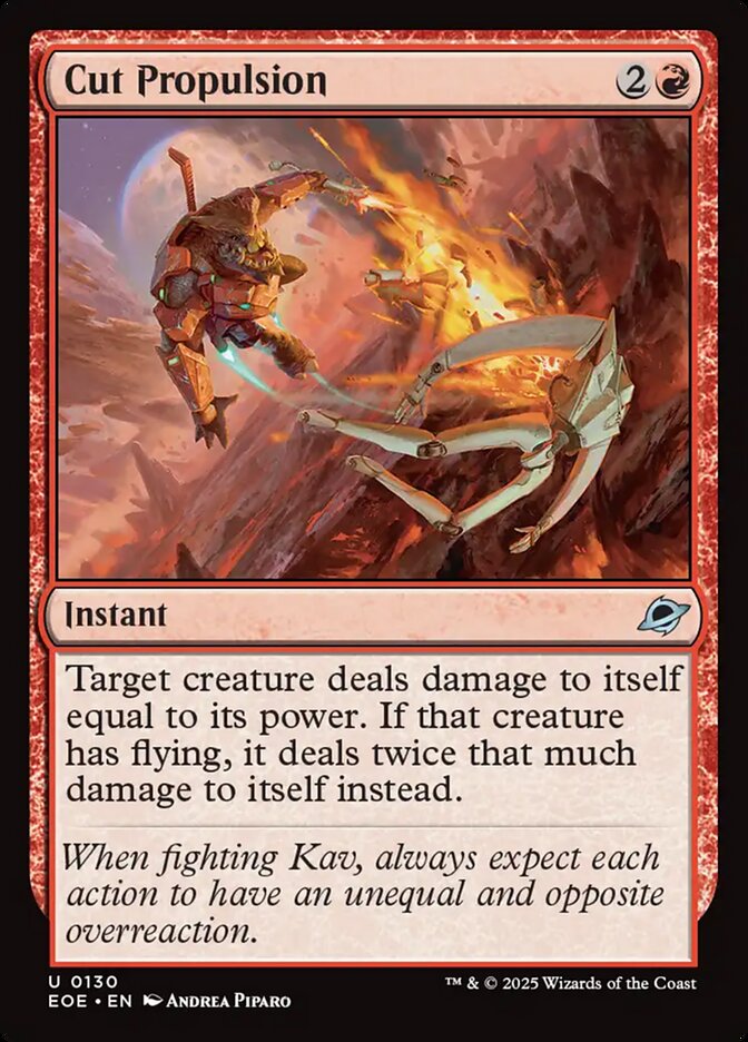 Cut Propulsion - carta Magic The Gathering