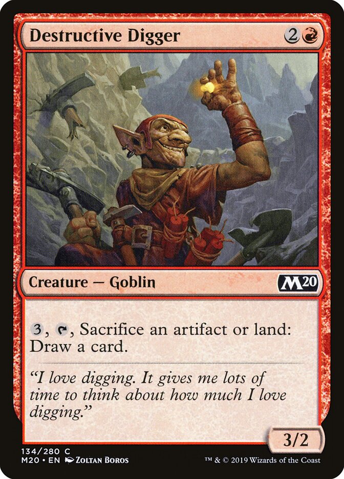 Destructive Digger - carta Magic The Gathering