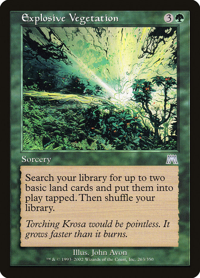 Explosive Vegetation - carta Magic The Gathering