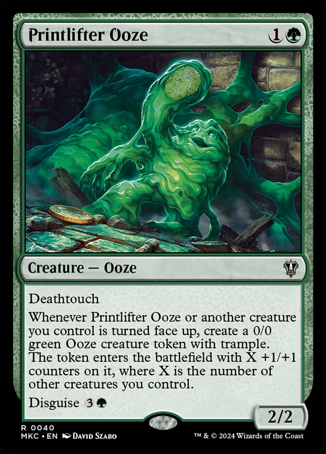 Printlifter Ooze - carta Magic The Gathering