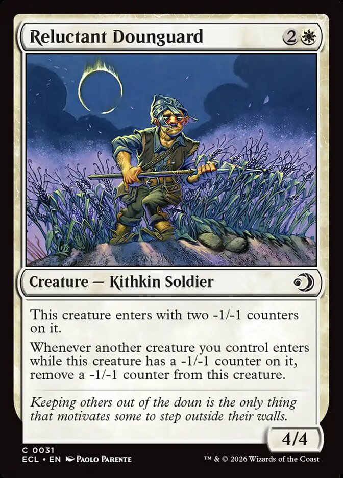 Reluctant Dounguard - carta Magic The Gathering