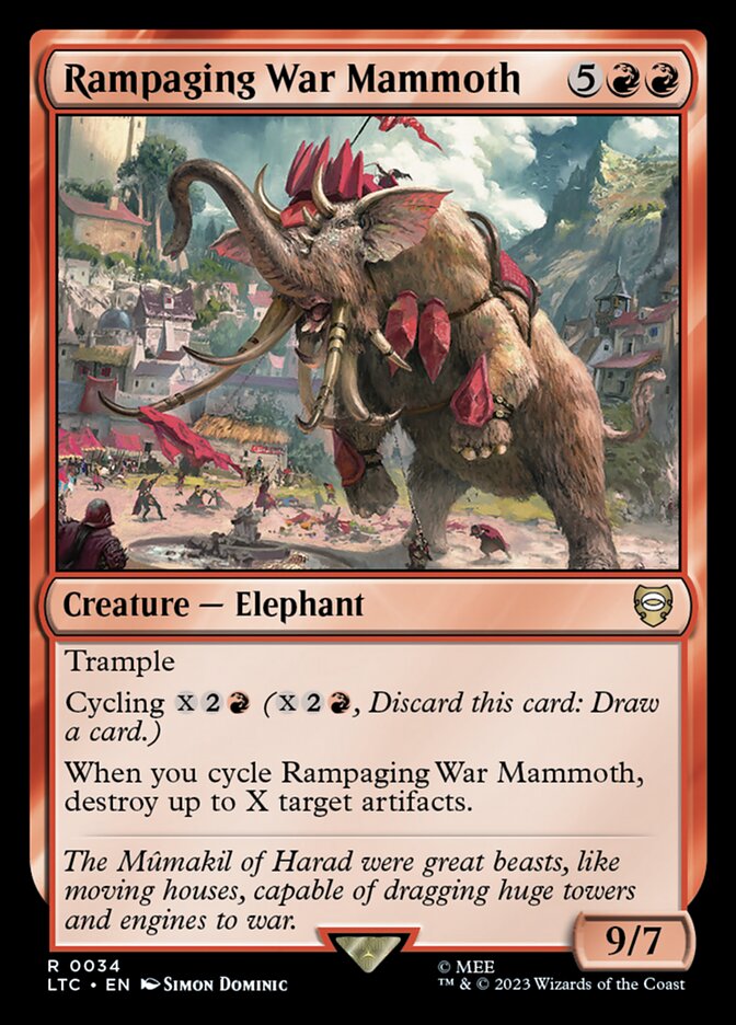 Rampaging War Mammoth - carta Magic The Gathering