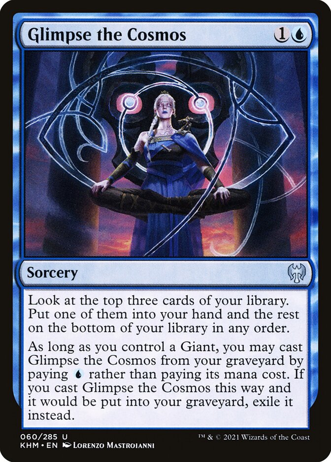 Glimpse the Cosmos - carta Magic The Gathering