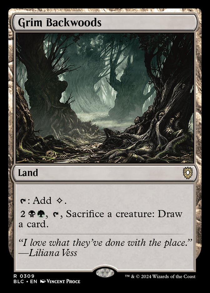 Grim Backwoods - carta Magic The Gathering
