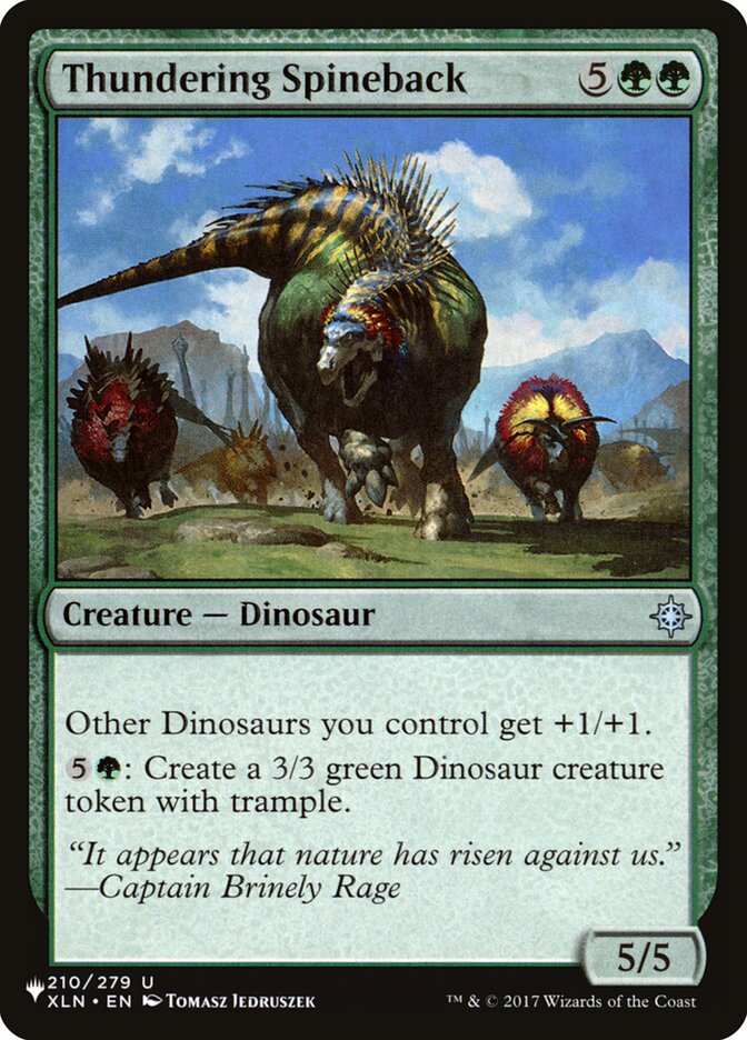 Thundering Spineback - PLST-XLN-210-NF-STD