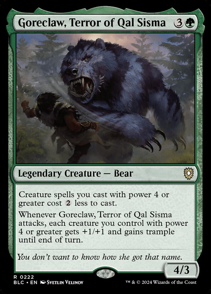 Goreclaw, Terror of Qal Sisma - carta Magic The Gathering