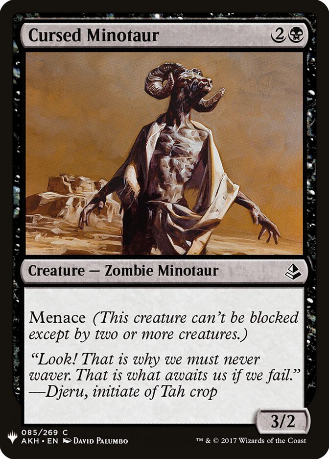 Cursed Minotaur - carta Magic The Gathering