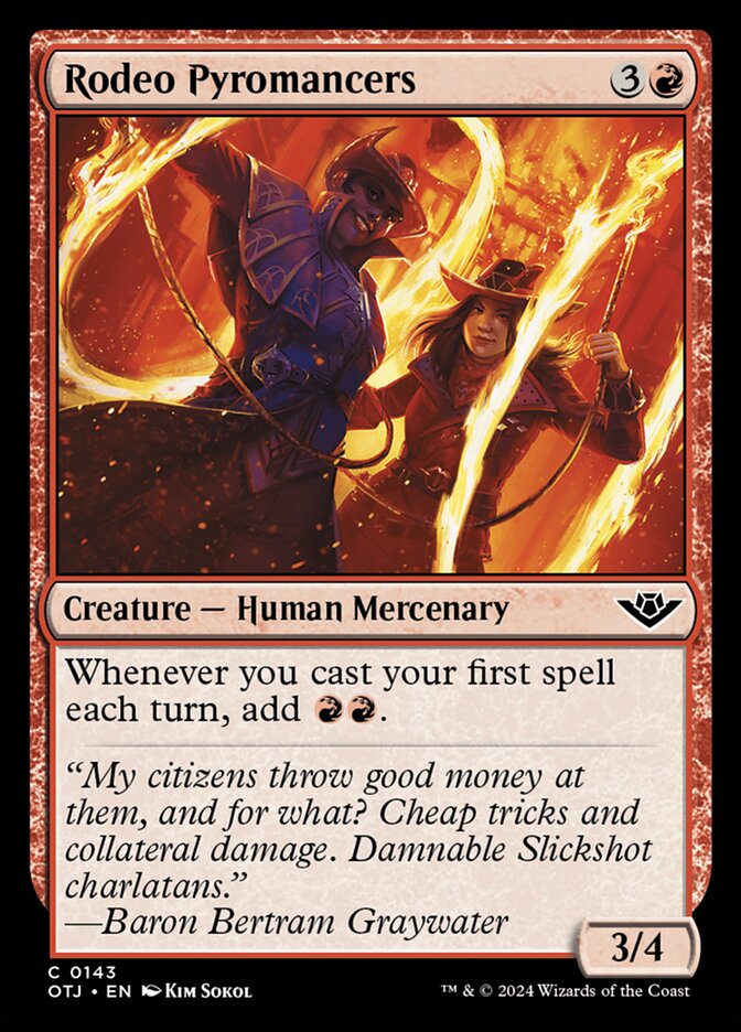Rodeo Pyromancers - carta Magic The Gathering