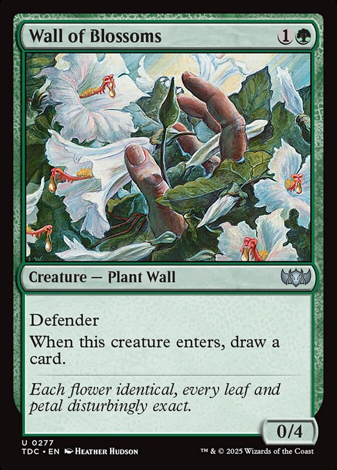 Wall of Blossoms - carta Magic The Gathering