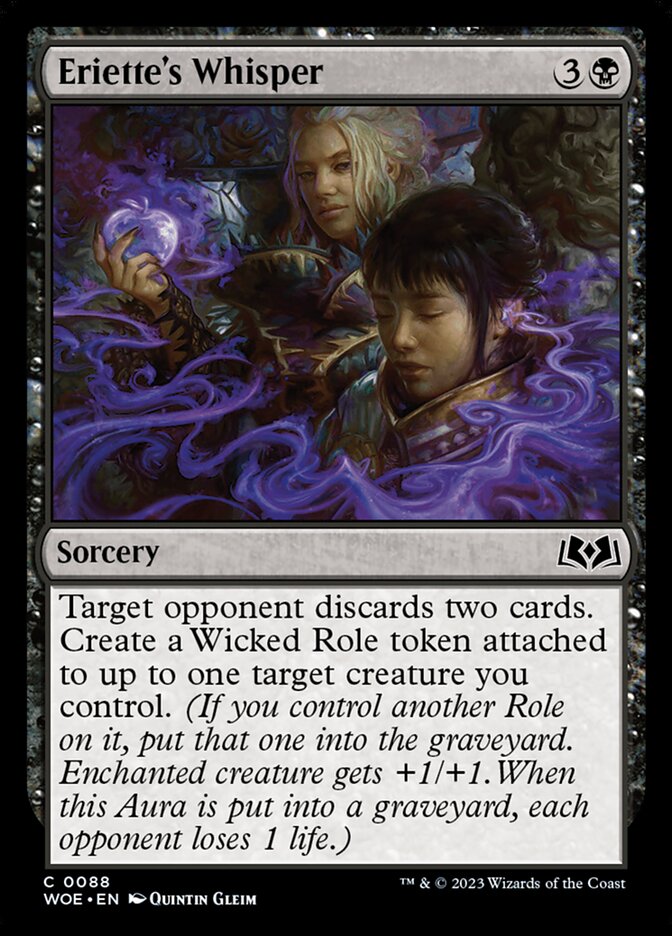 Eriette's Whisper - carta Magic The Gathering