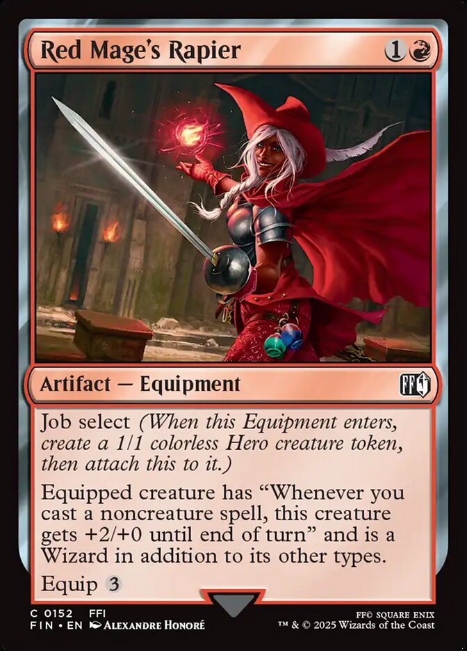 Red Mage's Rapier - carta Magic The Gathering