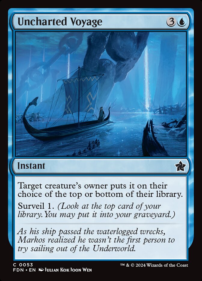 Uncharted Voyage - carta Magic The Gathering