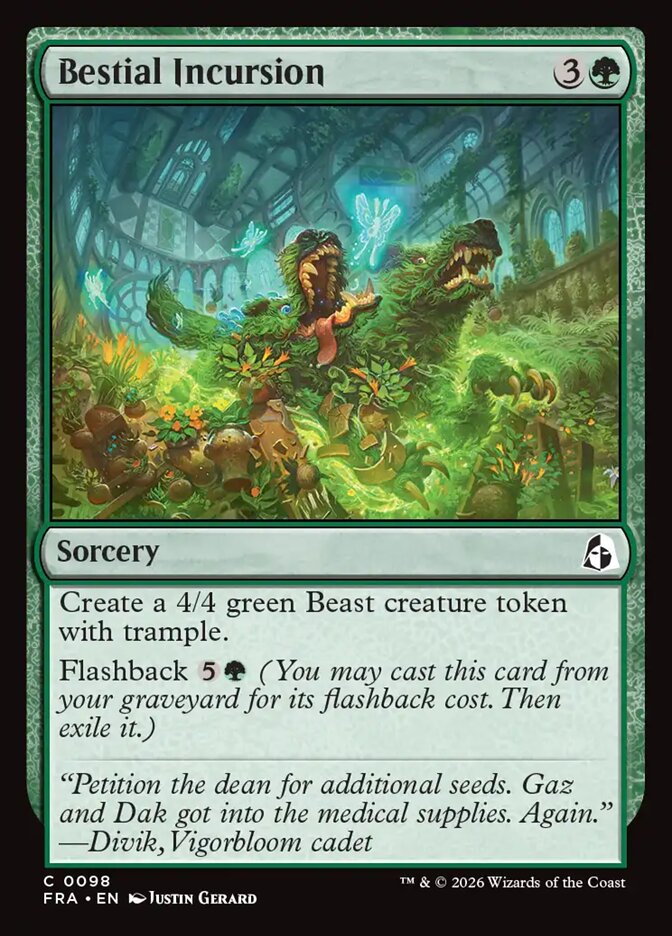 Bestial Incursion - carta Magic The Gathering