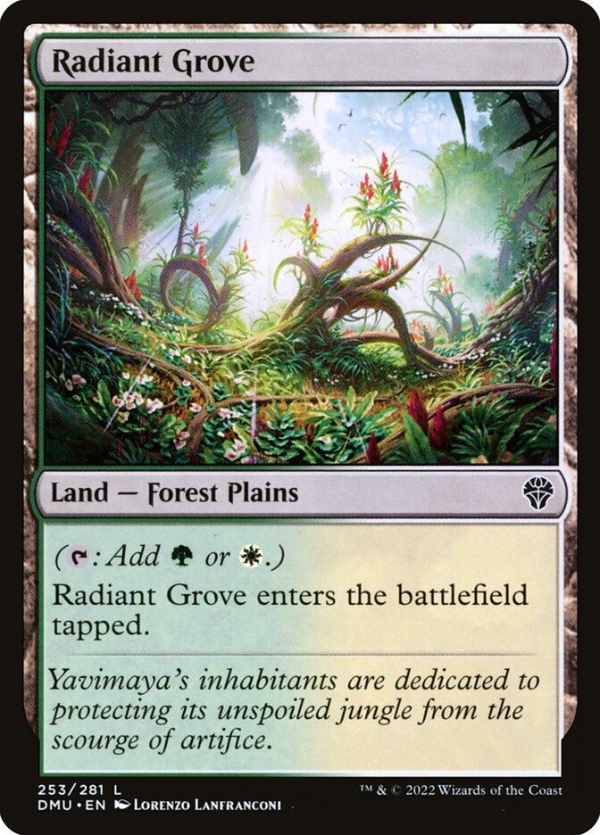 Radiant Grove - carta Magic The Gathering