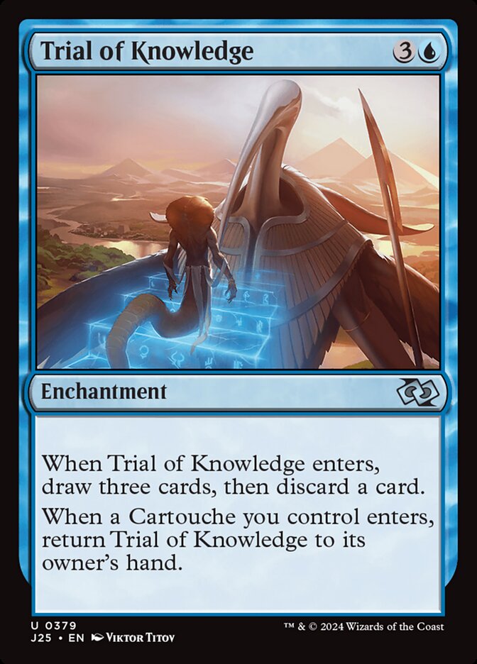 Trial of Knowledge - carta Magic The Gathering
