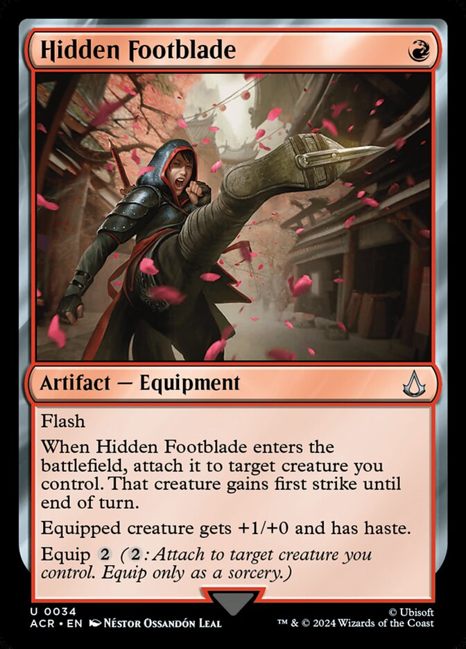 Hidden Footblade - carta Magic The Gathering