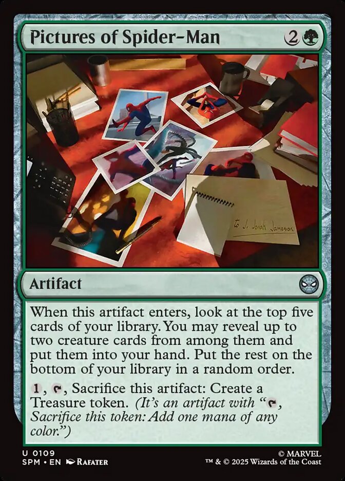 Pictures of Spider-Man - carta Magic The Gathering