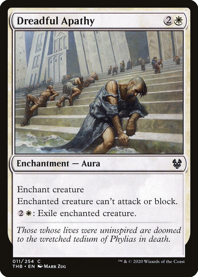 Dreadful Apathy - carta Magic The Gathering