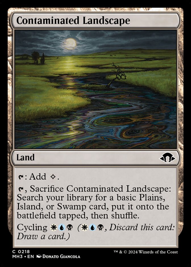 Contaminated Landscape - carta Magic The Gathering