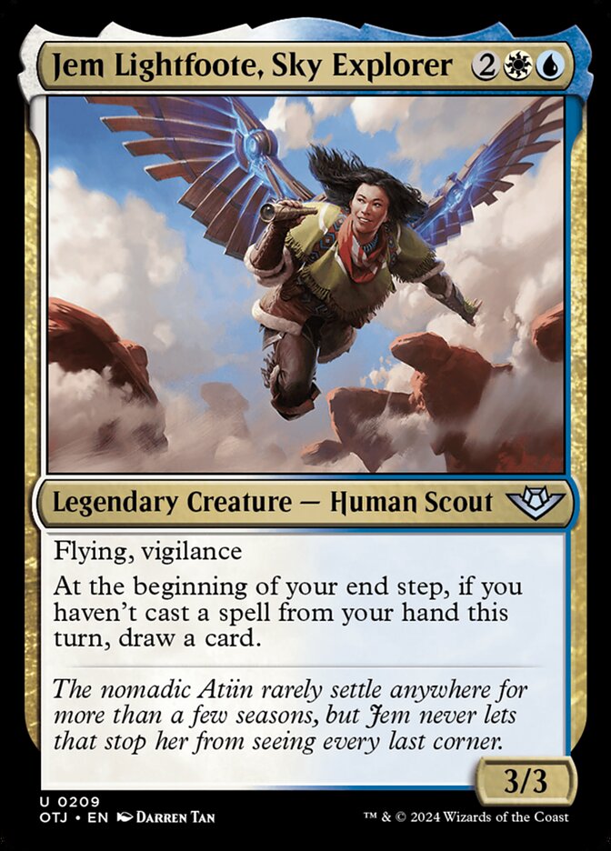 Jem Lightfoote, Sky Explorer - carta Magic The Gathering