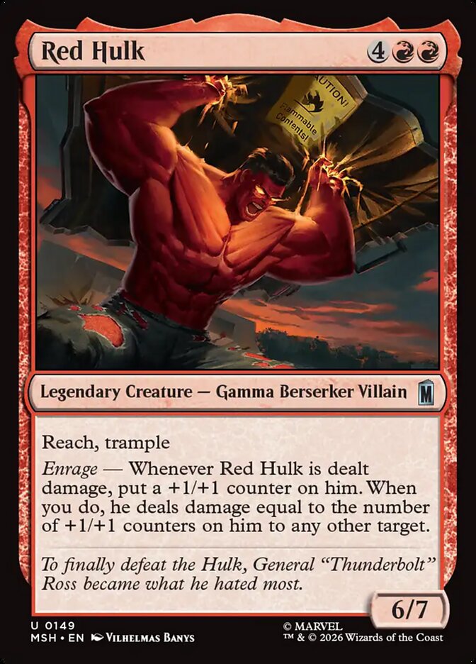 Red Hulk - carta Magic The Gathering