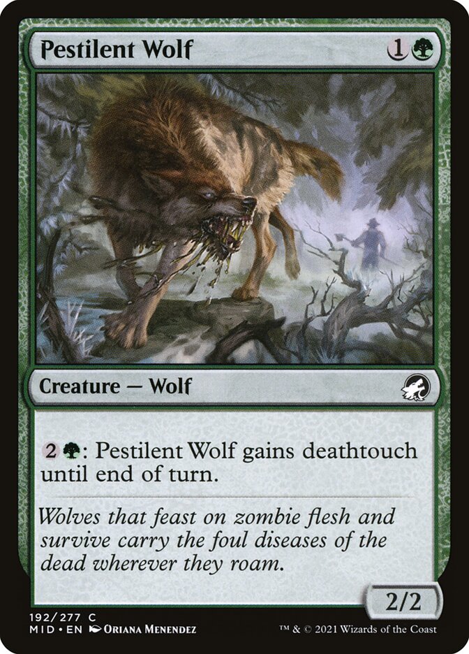 Pestilent Wolf - carta Magic The Gathering