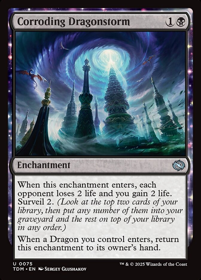 Corroding Dragonstorm - carta Magic The Gathering