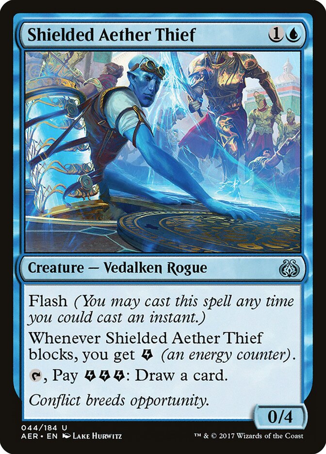 Shielded Aether Thief - carta Magic The Gathering