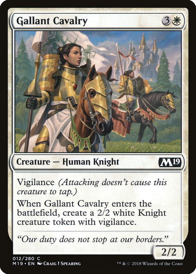 Gallant Cavalry - carta Magic The Gathering