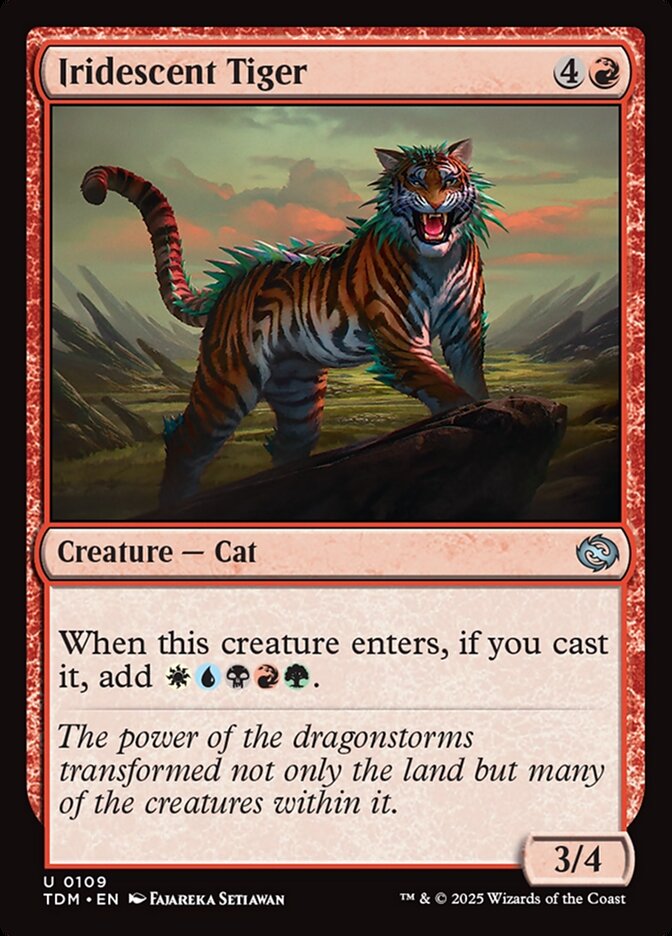 Iridescent Tiger - carta Magic The Gathering