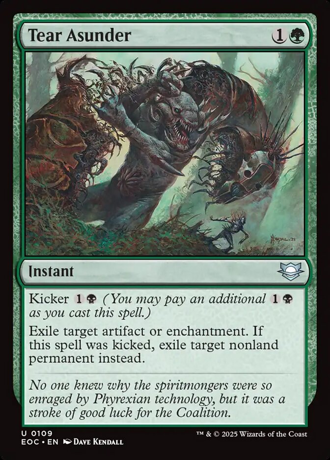 Tear Asunder - carta Magic The Gathering