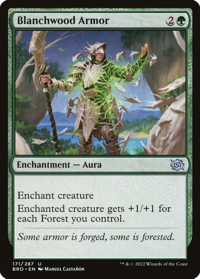 Blanchwood Armor - carta Magic The Gathering