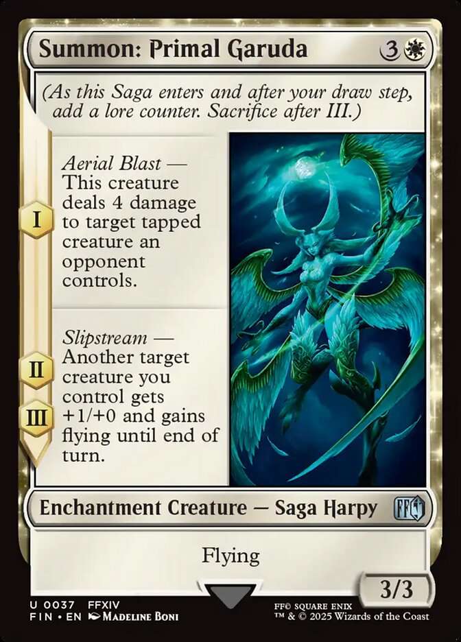 Summon: Primal Garuda - carta Magic The Gathering