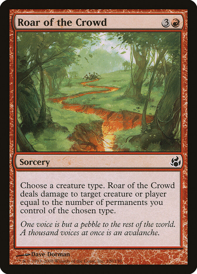 Roar of the Crowd - carta Magic The Gathering