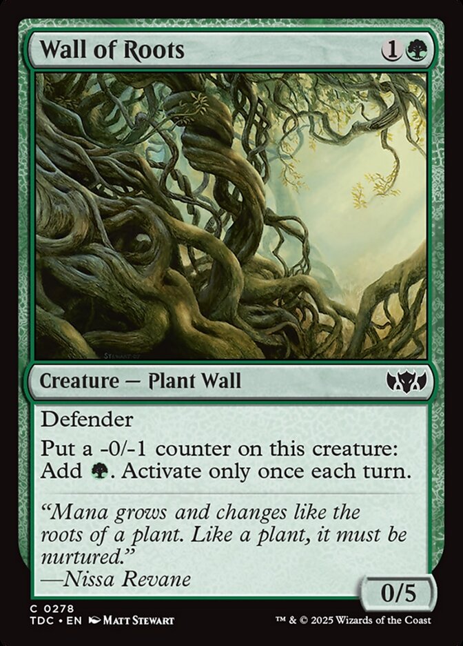 Wall of Roots - carta Magic The Gathering