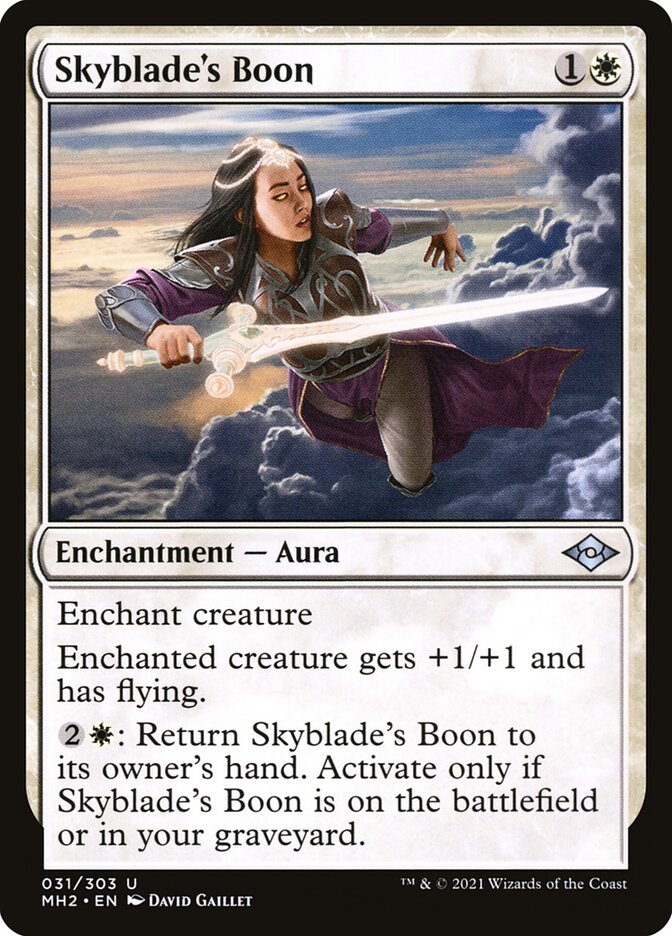 Skyblade's Boon - carta Magic The Gathering