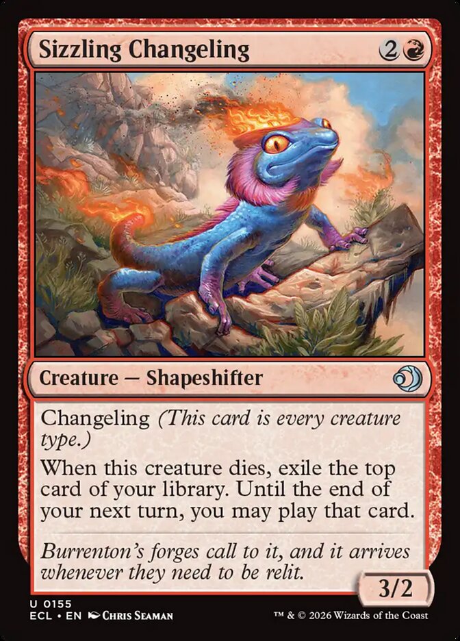 Sizzling Changeling - carta Magic The Gathering