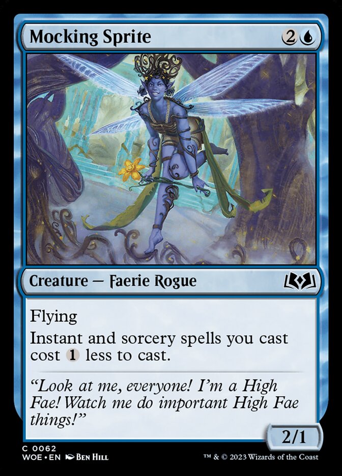 Mocking Sprite - carta Magic The Gathering