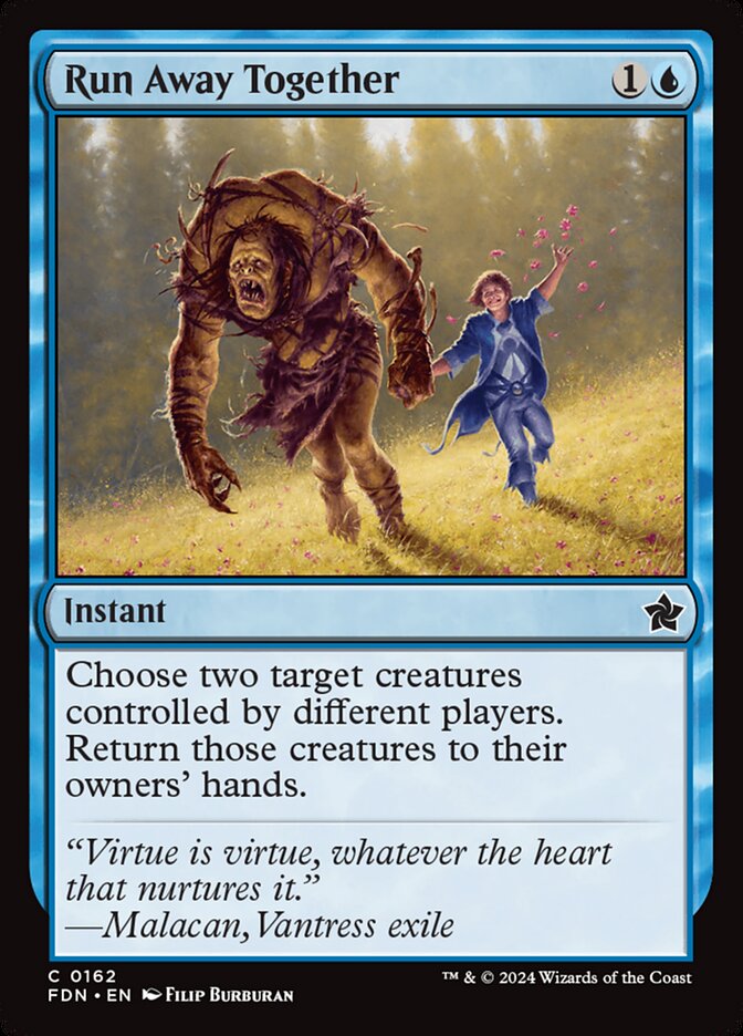 Run Away Together - carta Magic The Gathering