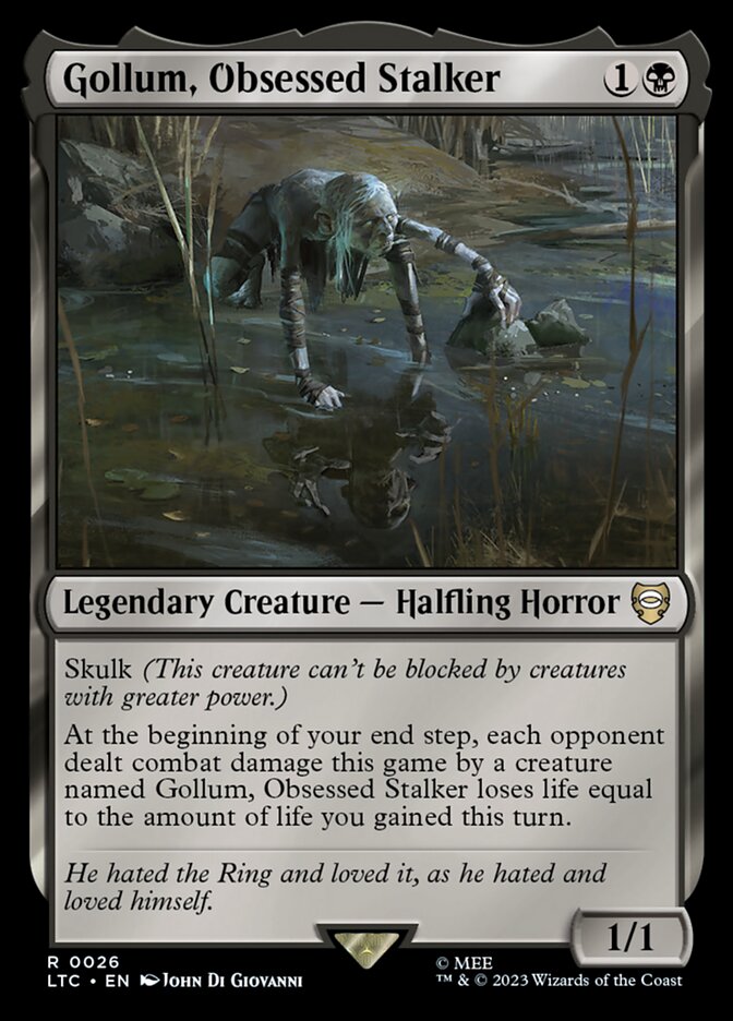 Gollum, Obsessed Stalker - carta Magic The Gathering