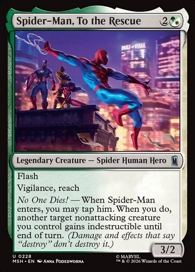 Spider-Man, To the Rescue - carta Magic The Gathering