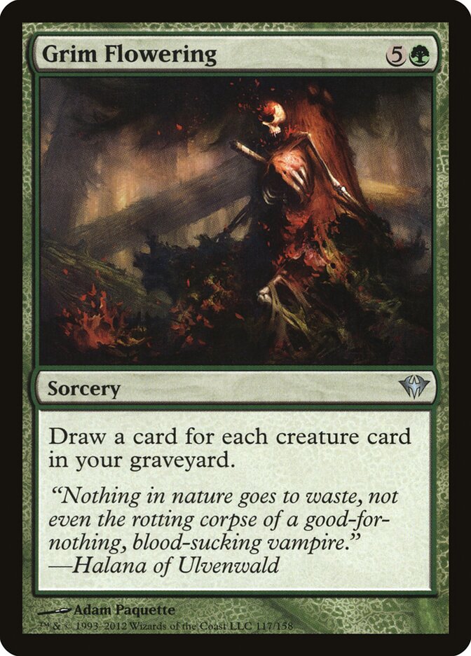 Grim Flowering - carta Magic The Gathering