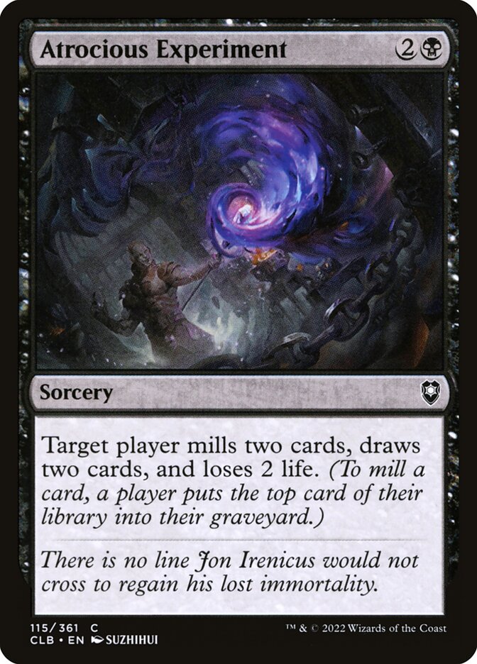 Atrocious Experiment - carta Magic The Gathering