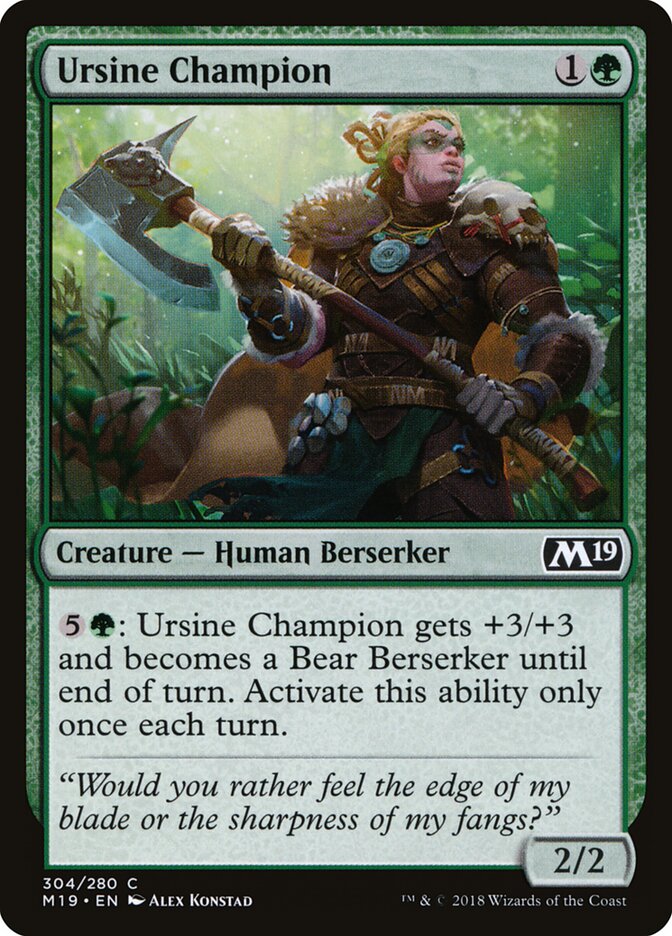 Ursine Champion - carta Magic The Gathering