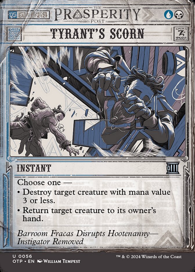 Tyrant's Scorn - carta Magic The Gathering
